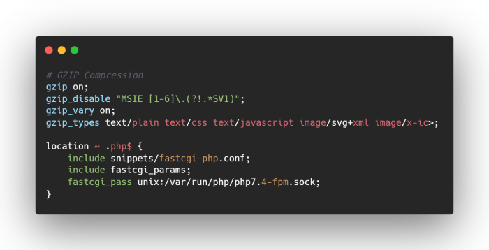 gzip compression
